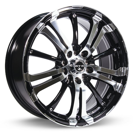 Alloy Wheel, Arsenic 17X7 5-100/114.3 42P C73.1 BLACK MACHINED